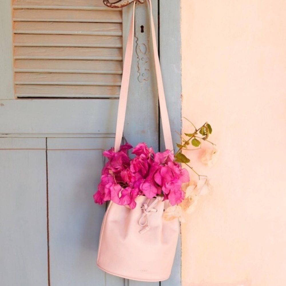 —ISO— Sezane Pink Mini Farrow Bucket Handbag